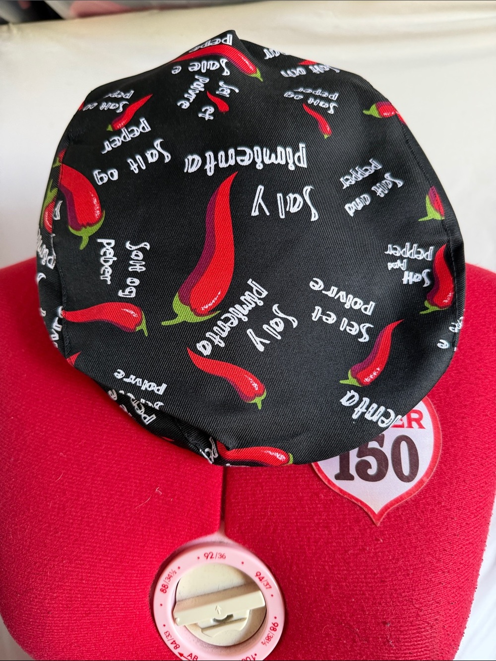 Kids Black Red Chili Pepper Cap - Unbranded